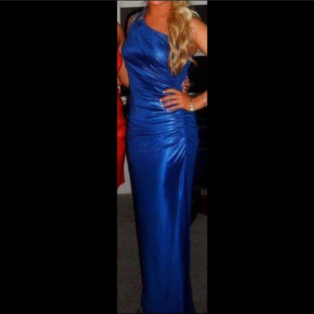 Cachet One-Shoulder Floor Length Gown